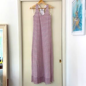 Splendid saucer soft striped maxi dress